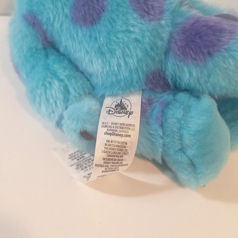 Disney Store Monsters‎ Inc Plush James Sulley Sullivan Blue Stuffed 12